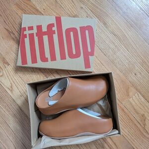 FitFlop Tan Slip-On Shoes